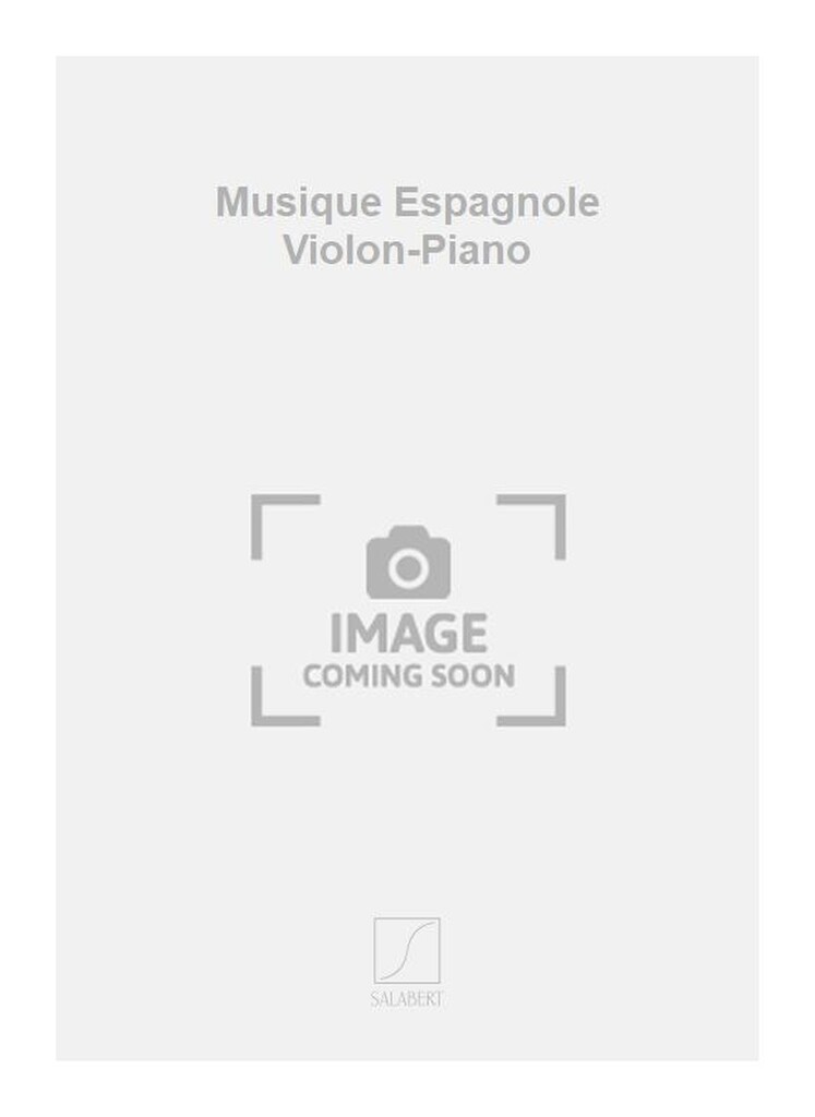Musique Espagnole Violon-Piano